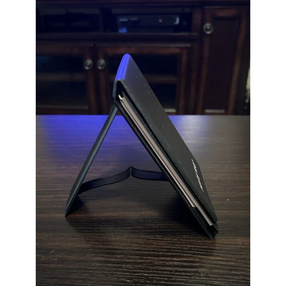 Mary Kay Folding Makeup Mirror Black Travel Vanity Tabletop Stand Mirror Compact